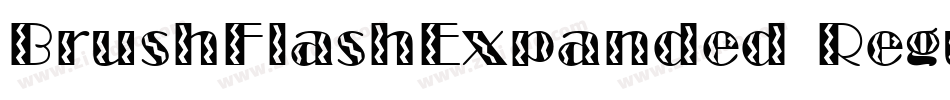 BrushFlashExpanded Regular字体转换